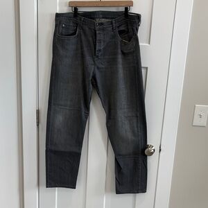 rag & bone Men's Dark Gray Relaxed Jeans